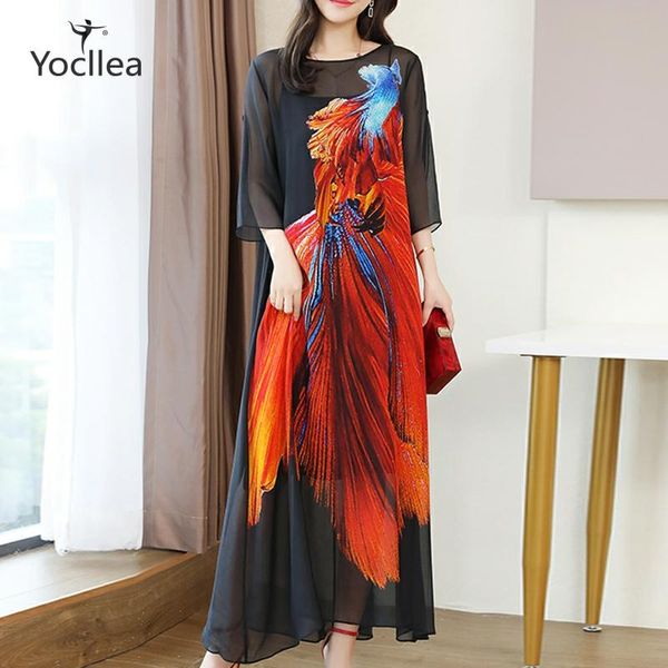 4xl plus size loose silk chiffon dress woman 2020 summer dress short sleeve printed long dresses vestidos, Black;gray
4xl plus size loose silk chiffon dress woman 2020 summer dress short sleeve printed long dresses vestidos, Black;gray
