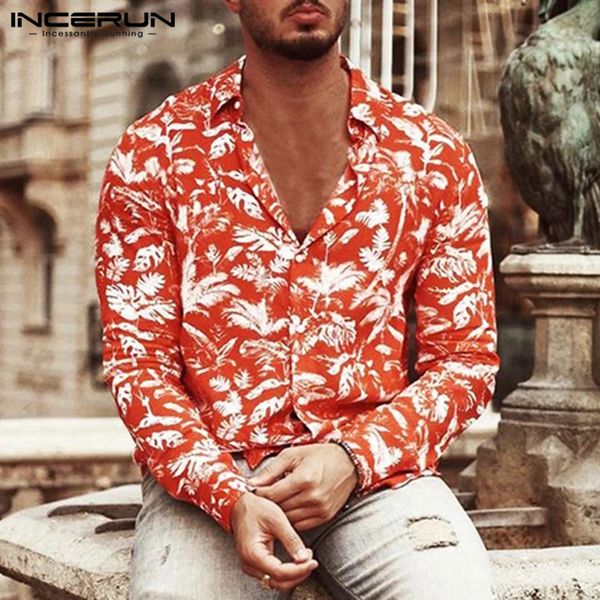 incerun printed men hawaiian shirt vacation lapel long sleeve breathable fashion shirts streetwear casual camisa masculina 2019, White;black
incerun printed men hawaiian shirt vacation lapel long sleeve breathable fashion shirts streetwear casual camisa masculina 2019, White;black
