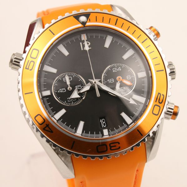 omeg wristwatch mens black dial professional rubber strap bracelet quartz chronograph sport men's watches luxury mens watch, Slivery;brown
omeg wristwatch mens black dial professional rubber strap bracelet quartz chronograph sport men's watches luxury mens watch, Slivery;brown