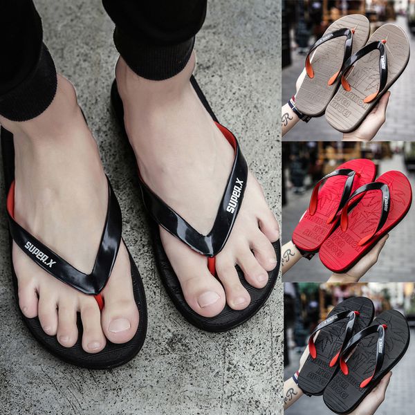 summer leisure mens flat open toe non-slip sandals flip flops beach shoe slipper, Black
summer leisure mens flat open toe non-slip sandals flip flops beach shoe slipper, Black