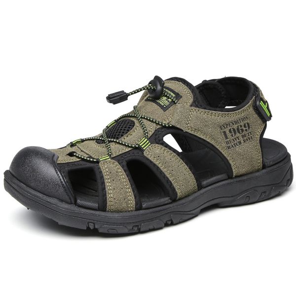 2020 men sandals outdoor summer shoes men's beach sandals anti-slip breathable protect the toe casual, Black
2020 men sandals outdoor summer shoes men's beach sandals anti-slip breathable protect the toe casual, Black