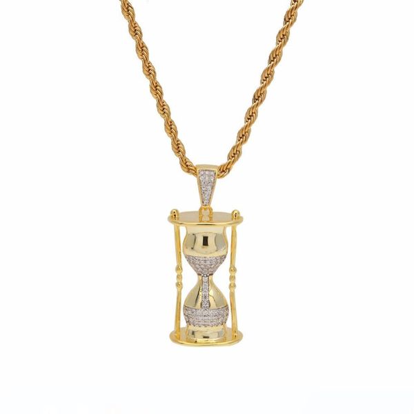 men hip hop iced out sand glass pendant necklaces pave setting zircon fashion trendy sand clock necklace women hiphop jewelry, Silver
men hip hop iced out sand glass pendant necklaces pave setting zircon fashion trendy sand clock necklace women hiphop jewelry, Silver