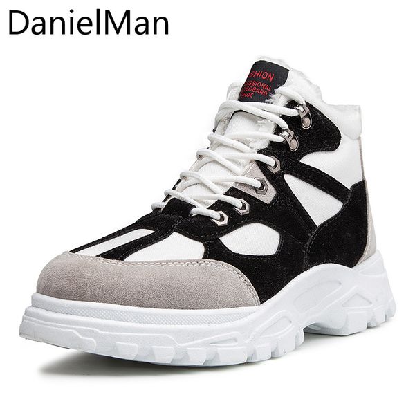 danielman autumn winter casual men shoes high sneakers warm comfort flat snow boots fashion tenis shoes footwear for men, Black
danielman autumn winter casual men shoes high sneakers warm comfort flat snow boots fashion tenis shoes footwear for men, Black