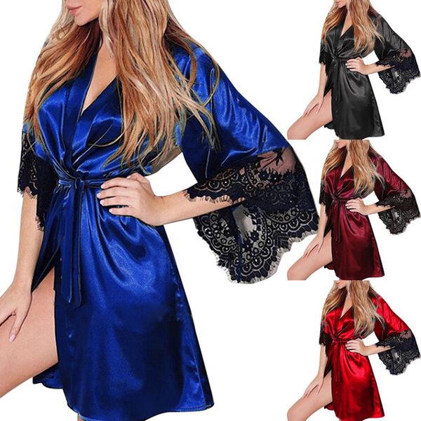 large night wear robe women casual transparent kimono intimate sleepwear coat fashion lace patchwork robe 3xl, Black;red
large night wear robe women casual transparent kimono intimate sleepwear coat fashion lace patchwork robe 3xl, Black;red