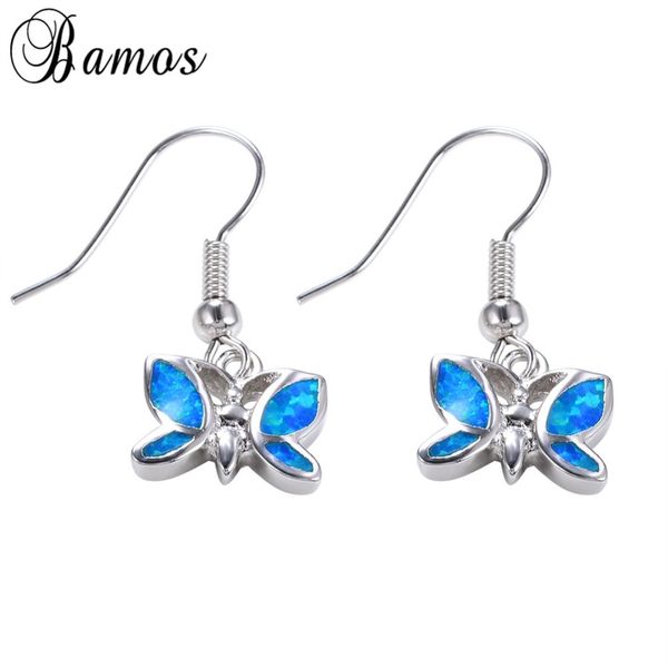 bamos romantic butterfly shape blue fire opal earring white gold filled wedding party christmas gift earring brincos ear0637, Silver
bamos romantic butterfly shape blue fire opal earring white gold filled wedding party christmas gift earring brincos ear0637, Silver