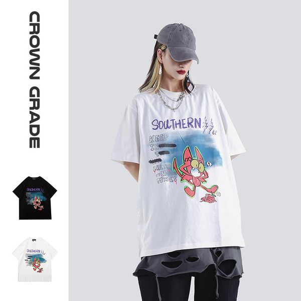 brand fashion luxury designer men guochao street мультфильм оригинальный граффити нейтральная с короткими рукавами футболки мужские сыпучие, White;black
brand fashion luxury designer men guochao street мультфильм оригинальный граффити нейтральная с короткими рукавами футболки мужские сыпучие, White;black