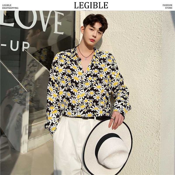 legible floral shirt men 2020 men korean fashion long sleeve shirt male hawaiian shirts casual loose clothes oversize, White;black
legible floral shirt men 2020 men korean fashion long sleeve shirt male hawaiian shirts casual loose clothes oversize, White;black