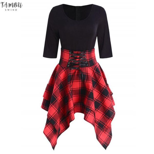 summer chic plaid shirts women casual o-neck lace up casual tartan plaid print asymmetrical beach dress mini dress vestido, Black;gray
summer chic plaid shirts women casual o-neck lace up casual tartan plaid print asymmetrical beach dress mini dress vestido, Black;gray