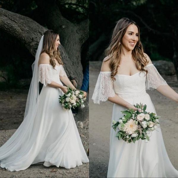 gorgeous short sleeve wedding dresses white off the shoulder sweetheart a line lace appliques special design romantic bridal gowns
gorgeous short sleeve wedding dresses white off the shoulder sweetheart a line lace appliques special design romantic bridal gowns