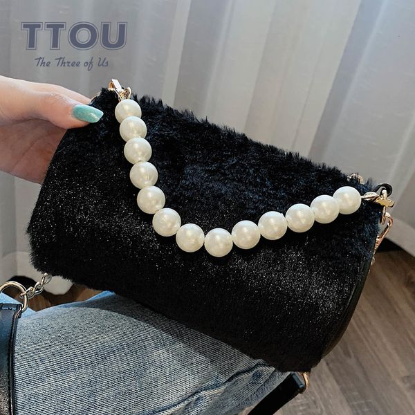 

ttou mode winter dames telefoon bag hoge kwaliteit zacht pluche vrouwen designer handtas keten schouder messenger bags new arrivals