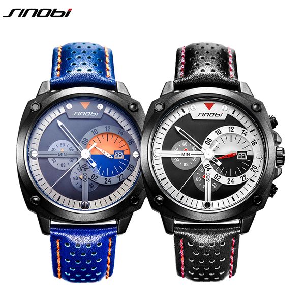 sinobi luxury men sport watches fashion chronograph waterproof clock leather quartz male wristwatches relogio masculino, Slivery;brown
sinobi luxury men sport watches fashion chronograph waterproof clock leather quartz male wristwatches relogio masculino, Slivery;brown