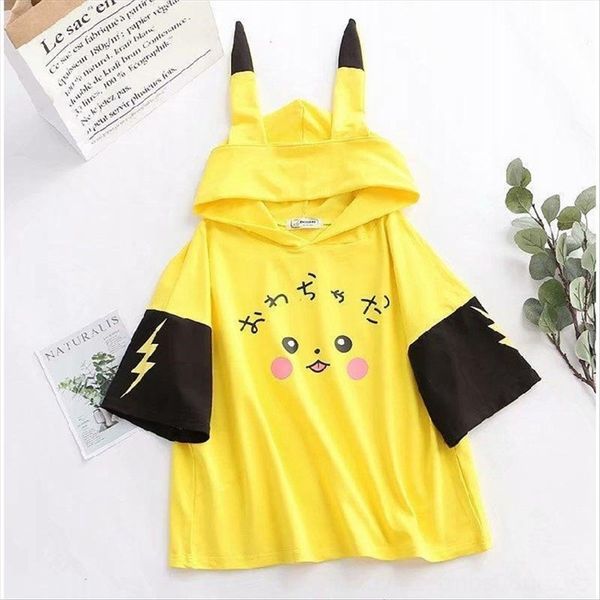 mori summer cartoon printed headscarf hooded short-sleeved t-shirt student girl soft cute girl t-shirt top, White
mori summer cartoon printed headscarf hooded short-sleeved t-shirt student girl soft cute girl t-shirt top, White
