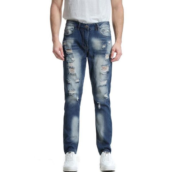 2020 brand new men's fashion men business casual stretch slim personality hole jeans male classic trousers denim pants, Blue
2020 brand new men's fashion men business casual stretch slim personality hole jeans male classic trousers denim pants, Blue