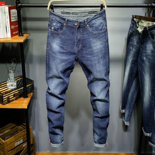 men's jeans autumn slim fit korean-style trend skinny elasticity thin versatile casual cowboy pants, Blue
men's jeans autumn slim fit korean-style trend skinny elasticity thin versatile casual cowboy pants, Blue