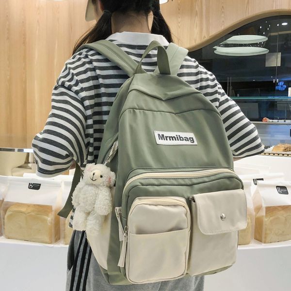 dcimor waterproof nylon women backpack female panelled backpack school bag for teenage girls double pocket mochilas
dcimor waterproof nylon women backpack female panelled backpack school bag for teenage girls double pocket mochilas