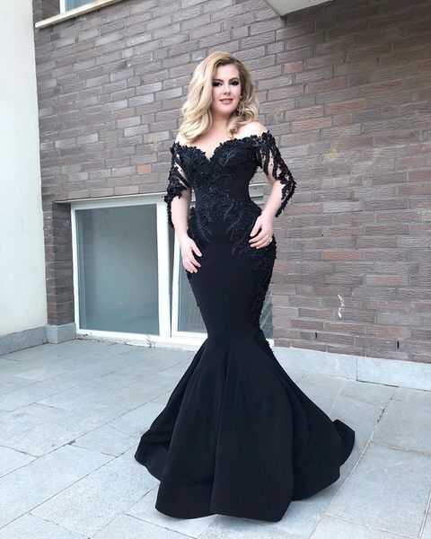 black mermaid long sleeve mermaid evening dresses beaded saudi arabi vestidos formales de noche 2019 new plus size prom dresses long
black mermaid long sleeve mermaid evening dresses beaded saudi arabi vestidos formales de noche 2019 new plus size prom dresses long