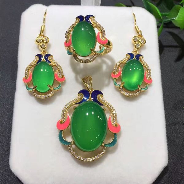 natural agate jade myelin three-piece set 925 silver set scenetai blue flower fresh and elegant temperament suit female, Black
natural agate jade myelin three-piece set 925 silver set scenetai blue flower fresh and elegant temperament suit female, Black