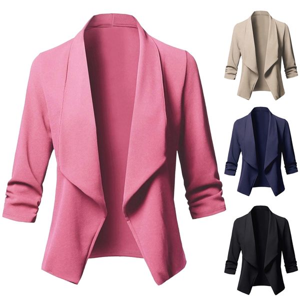 nibesser ladies blazers work wear jacket plus size blazer women solid color suit long sleeved lapel casual small suit slim yards, White;black
nibesser ladies blazers work wear jacket plus size blazer women solid color suit long sleeved lapel casual small suit slim yards, White;black