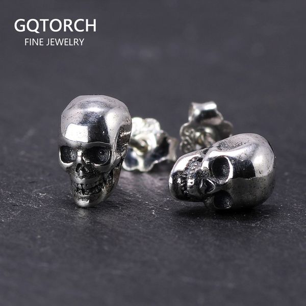real 925 sterling silver skull earrings studs set small rock punk gothic vintage jewelry for men and women brinco masculino, Golden
real 925 sterling silver skull earrings studs set small rock punk gothic vintage jewelry for men and women brinco masculino, Golden