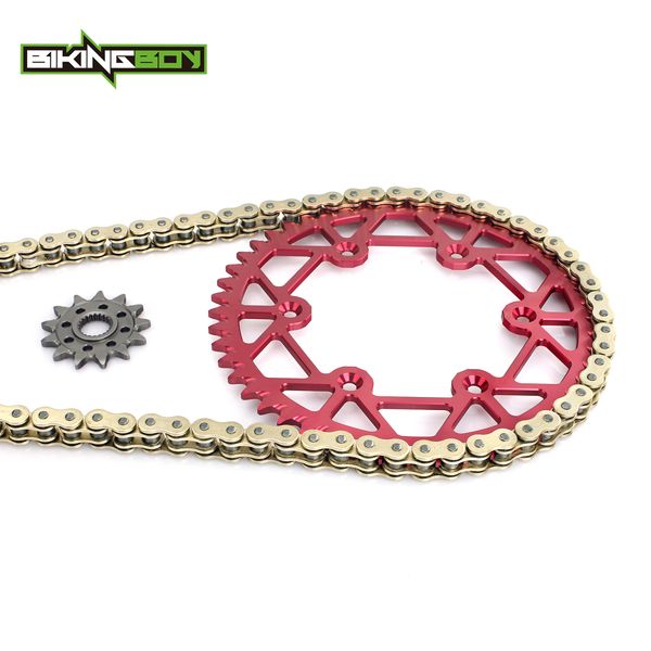 bikingboy front 13t rear 48t-52t sprocket 520 120l x-ring chain for crf450r 02-16 crf450x 05-15 14 13 12 11 10 09 cr250r 97-07
bikingboy front 13t rear 48t-52t sprocket 520 120l x-ring chain for crf450r 02-16 crf450x 05-15 14 13 12 11 10 09 cr250r 97-07