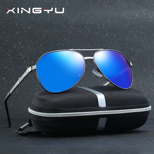 xingyu classic pilot polarized men sunglasses brand design metal men's driving sun glasses mirror male oculos uv400 eyeglasses, White;black
xingyu classic pilot polarized men sunglasses brand design metal men's driving sun glasses mirror male oculos uv400 eyeglasses, White;black