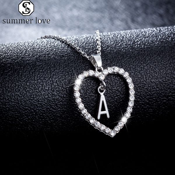 crystal 26 english letter initial necklace heart pendants silver chain fashion valentine's day gift lucky jewelry for women girls-y
crystal 26 english letter initial necklace heart pendants silver chain fashion valentine's day gift lucky jewelry for women girls-y
