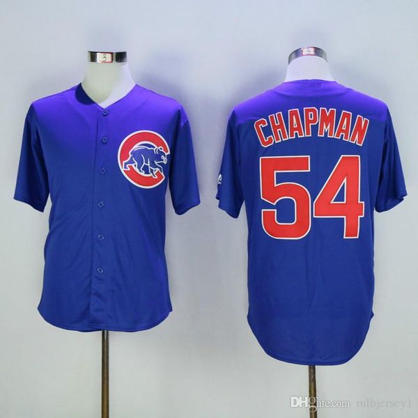 54 aroldis chapman jersey blue, Black;blue