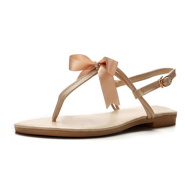 cross border supply of goods summer flat heel clip toe sandals women's shoes bow sweet princess shoes large size 40-43, Black
cross border supply of goods summer flat heel clip toe sandals women's shoes bow sweet princess shoes large size 40-43, Black
