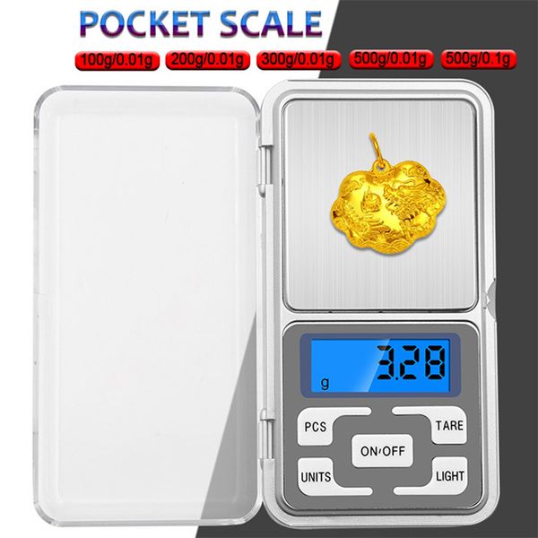 

100g/200g/300g/500g x 0.01g /0.1g/mini electronic scales pocket digital scale for gold sterling silver jewelry balance gram