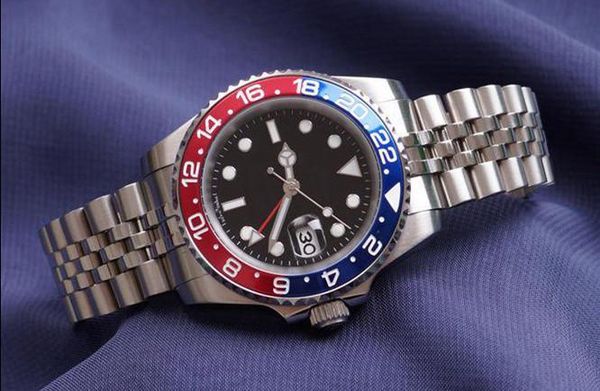 new arrival mens watch pepsi gmt watch automatic movement ceramics bezel sapphire 40mm dial jubilee mens wrist watch male clock, Slivery;brown
new arrival mens watch pepsi gmt watch automatic movement ceramics bezel sapphire 40mm dial jubilee mens wrist watch male clock, Slivery;brown