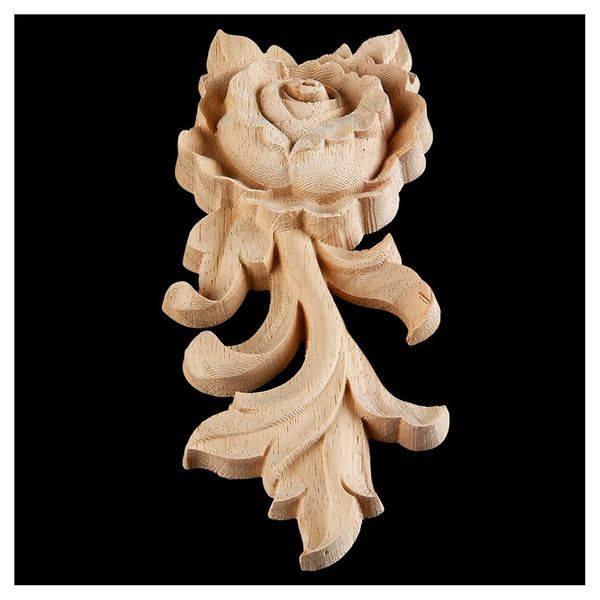 1pc 15*6.5cm wood carved corner onlay applique door cabinet rose unpainted european style other home decor 
1pc 15*6.5cm wood carved corner onlay applique door cabinet rose unpainted european style other home decor