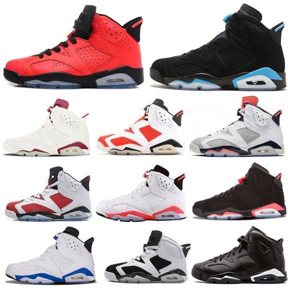 Hot 6s Mens Bred Basketball Shoes UNC Infrared Angry bull Black Cat White Infared Designer 6s Sport Blue Oreo Carmine Athletics Sneakers
Hot 6s Mens Bred Basketball Shoes UNC Infrared Angry bull Black Cat White Infared Designer 6s Sport Blue Oreo Carmine Athletics Sneakers