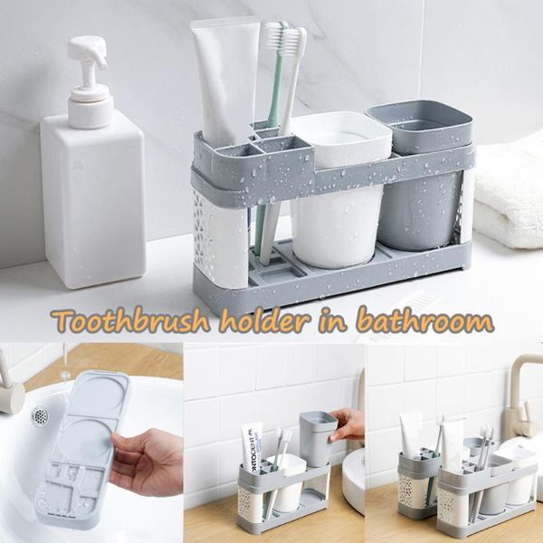 family toothbrush holder stand set shelf bathroom toothpaste storage rack organizer holder kitchen storage shelf mutfak organize
family toothbrush holder stand set shelf bathroom toothpaste storage rack organizer holder kitchen storage shelf mutfak organize
