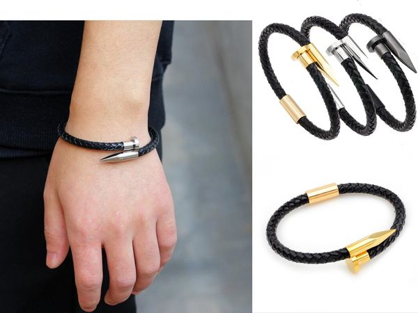 new fashion men magnetic buckle leather braid bracelet silver 18k gold mont ettike charm bracelets for men fashion jewelry brand jewelry, Golden;silver
new fashion men magnetic buckle leather braid bracelet silver 18k gold mont ettike charm bracelets for men fashion jewelry brand jewelry, Golden;silver
