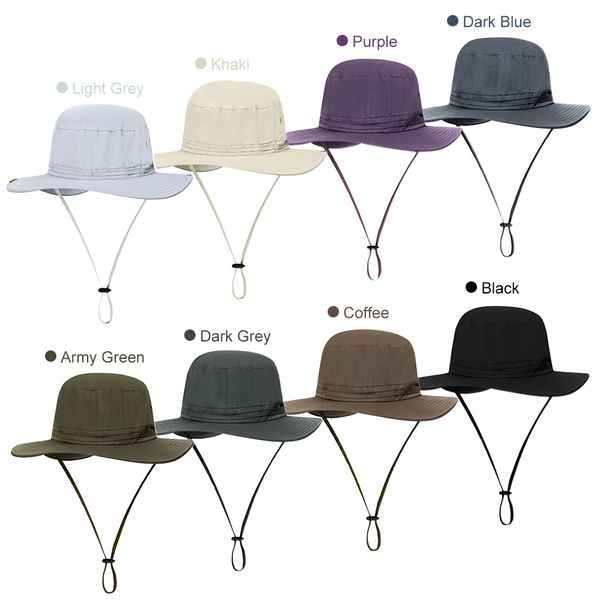 new wide brim hiking hat uv protection sun hat summer cap fishing cap for camping hunting sports backpacking travel mountain, Black;white
new wide brim hiking hat uv protection sun hat summer cap fishing cap for camping hunting sports backpacking travel mountain, Black;white