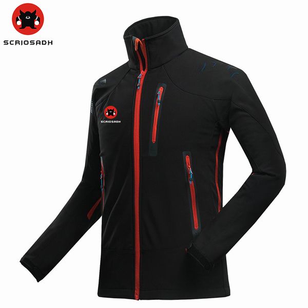 scriosadh brand outdoor sports men's soft shell camping hiking jacket waterproof windproof thermal fleece skiing climbing coat, Blue;black
scriosadh brand outdoor sports men's soft shell camping hiking jacket waterproof windproof thermal fleece skiing climbing coat, Blue;black