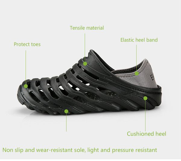 sandals men summer hollow out breathable beach shoes men outdoor sports slippers flip flops zapatillas hombre deportiva, Black
sandals men summer hollow out breathable beach shoes men outdoor sports slippers flip flops zapatillas hombre deportiva, Black