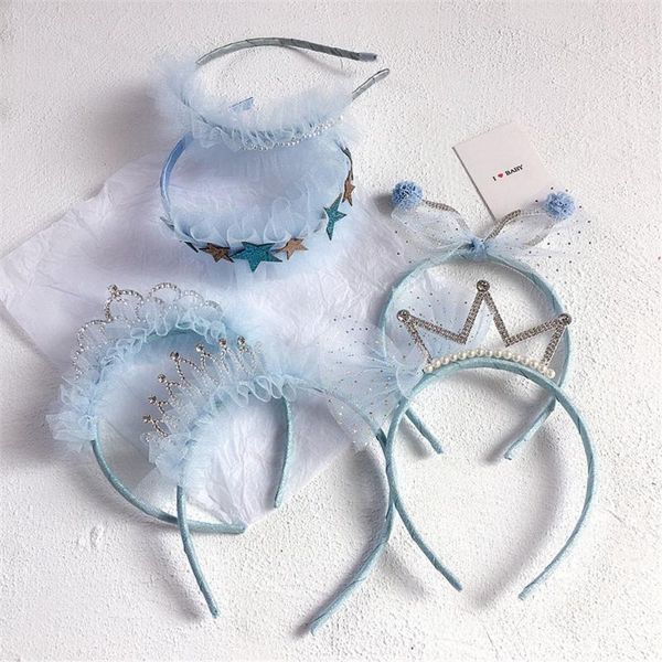 children girl kids hairbands headband cute blue crown star ear lace yarn princess fashion head wear accessories festival-swd-w19, Slivery;white
children girl kids hairbands headband cute blue crown star ear lace yarn princess fashion head wear accessories festival-swd-w19, Slivery;white