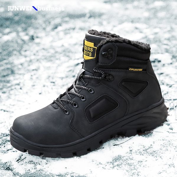 men warm winter snow waterproof lace-up motorcycle handmade genuine leather ankle boots casual shoes j3, Black
men warm winter snow waterproof lace-up motorcycle handmade genuine leather ankle boots casual shoes j3, Black
