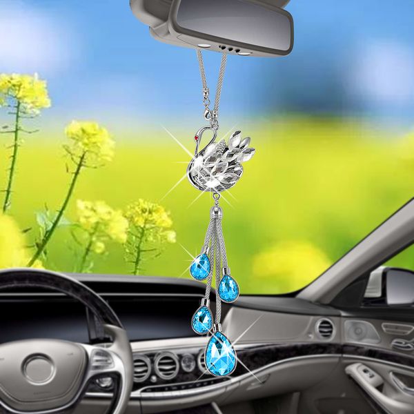 car pendant fashion crystal swan drops of water stylish rear view mirror hanging ornament charm car decorations accessories gift
car pendant fashion crystal swan drops of water stylish rear view mirror hanging ornament charm car decorations accessories gift