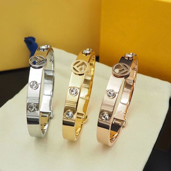3 colors designer jewelry women bracelets zircon fashion bracelet stainless steel f bracelet accessories, Black
3 colors designer jewelry women bracelets zircon fashion bracelet stainless steel f bracelet accessories, Black