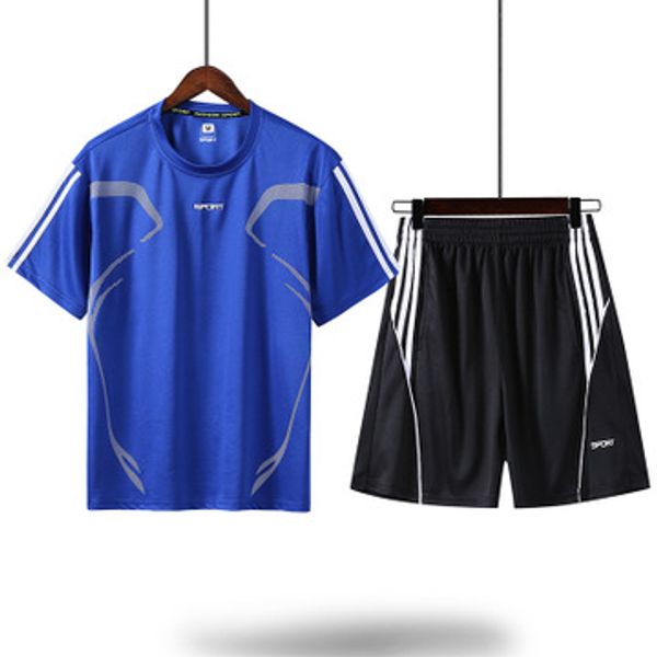 men's designer sports suit summer casual sweatsuit gym running tracksuit loose-fitting round neck quick-drying t-shirt wholesale, Gray
men's designer sports suit summer casual sweatsuit gym running tracksuit loose-fitting round neck quick-drying t-shirt wholesale, Gray