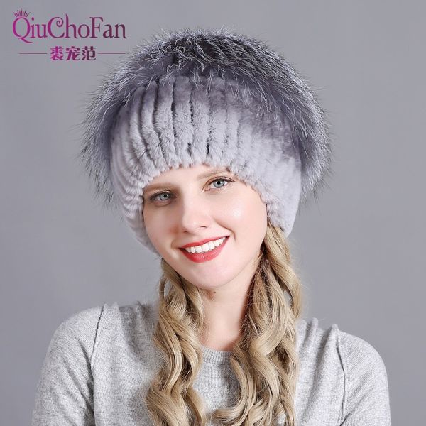 women's russian knit female rabbit and fox real fur hat caps winter women ski cap protection ear y200103 s, Blue;gray
women's russian knit female rabbit and fox real fur hat caps winter women ski cap protection ear y200103 s, Blue;gray