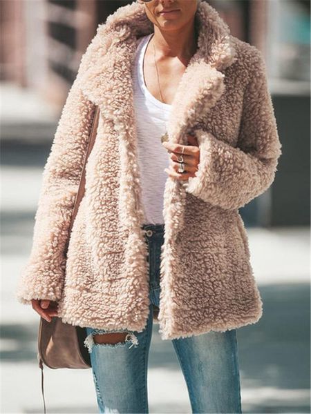 women's wool & blends korean vintage coat women autumn winter long sleeve turtleneck warm plush outwear plus size streetwear feminino c, Black
women's wool & blends korean vintage coat women autumn winter long sleeve turtleneck warm plush outwear plus size streetwear feminino c, Black