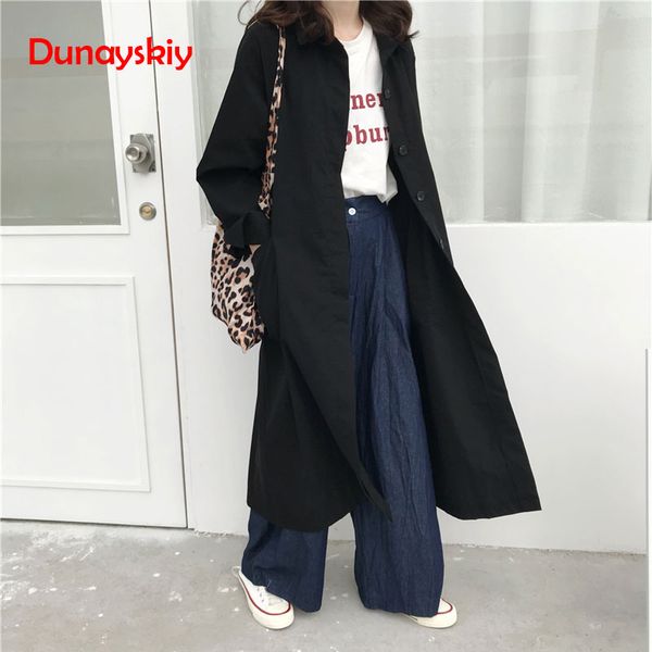 women autumn long sleeve double breasted long trench coat female pocket straight shirt windbreaker manteau femme hiver overcoat, Tan;black
women autumn long sleeve double breasted long trench coat female pocket straight shirt windbreaker manteau femme hiver overcoat, Tan;black