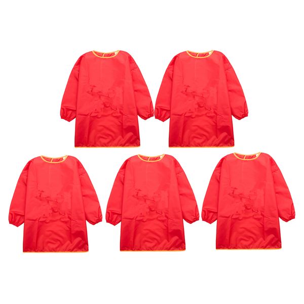 5 x kids art smock, waterproof painting apron for children, artist aprons with long sleeve, apron for toddler, smocks for boy girl, red
5 x kids art smock, waterproof painting apron for children, artist aprons with long sleeve, apron for toddler, smocks for boy girl, red