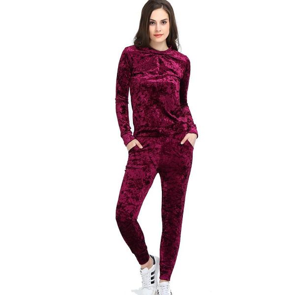 women spring suit two piece set velvet tracksuit female survetement spring sweatshirt sweat suits big size and pants convention, Gray
women spring suit two piece set velvet tracksuit female survetement spring sweatshirt sweat suits big size and pants convention, Gray
