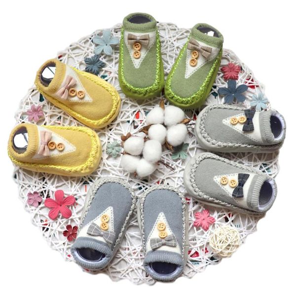 baby bow tie button cotton floor socks non-slip toddler shoes spring thick children socks baby shoes, Pink;yellow
baby bow tie button cotton floor socks non-slip toddler shoes spring thick children socks baby shoes, Pink;yellow