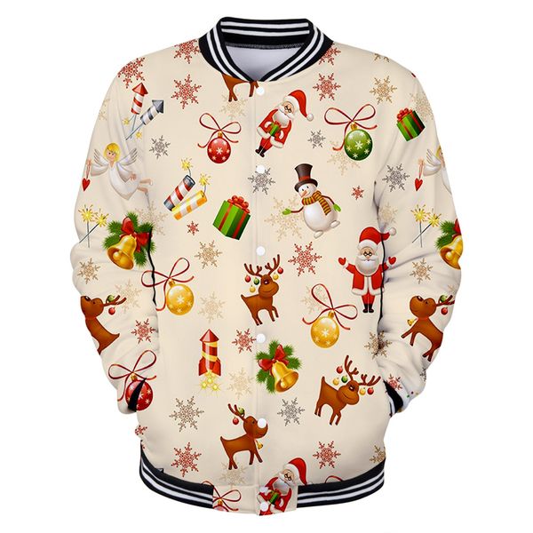 latest 3d print christmas 3d jacket men/women 2019 harajuku christmas santa claus baseball jacket xxs, Black;brown
latest 3d print christmas 3d jacket men/women 2019 harajuku christmas santa claus baseball jacket xxs, Black;brown