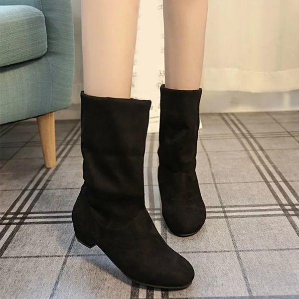 hee grand women mid calf suede boots low heels boots two wear round toe ladies slip on casual fashion female shoes xwx7359, Black
hee grand women mid calf suede boots low heels boots two wear round toe ladies slip on casual fashion female shoes xwx7359, Black